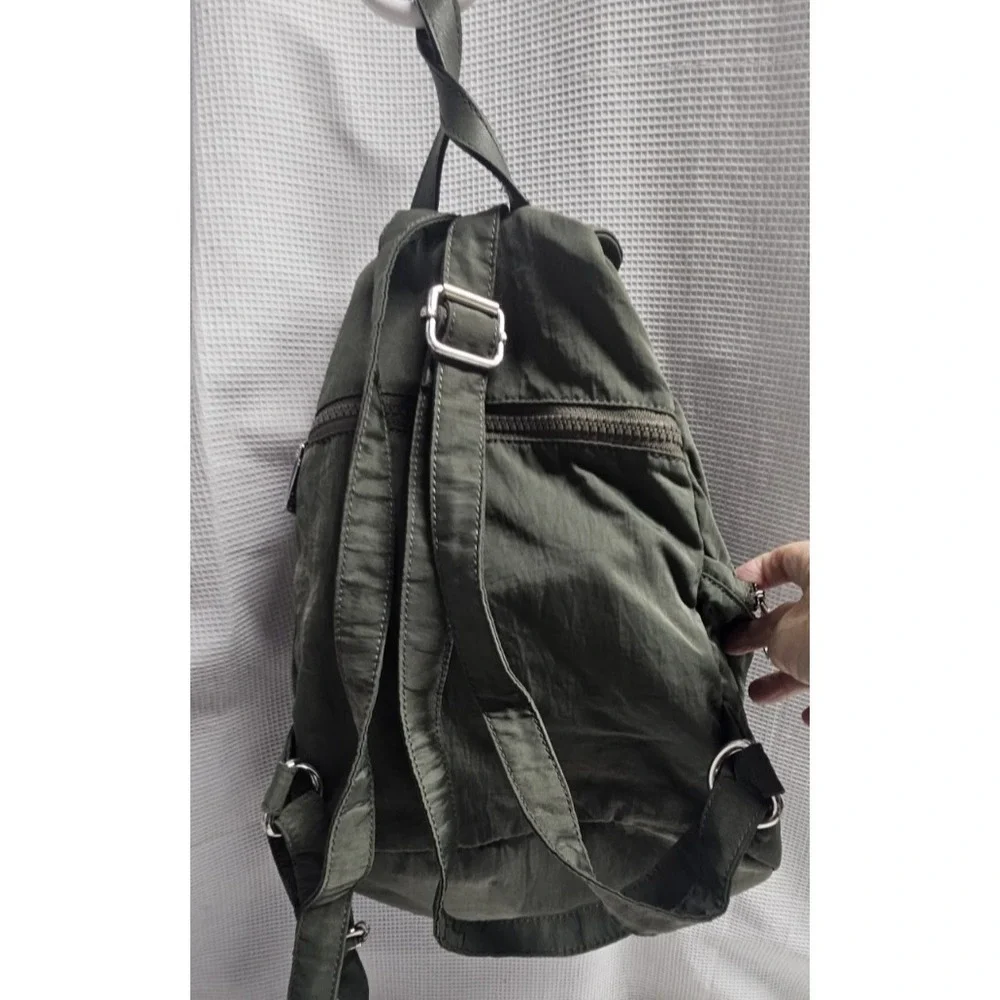 Rebecca Minkoff Julian  Nylon+ leather  backpack green medium